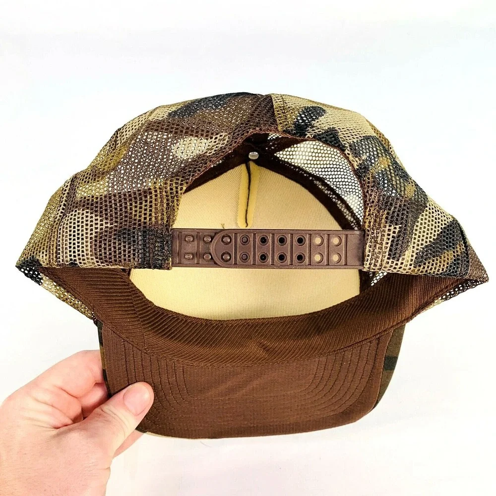 Vintage Archer Trucker Hat Adult Camouflage‎ Snapback Mesh Back Retro Outdoors